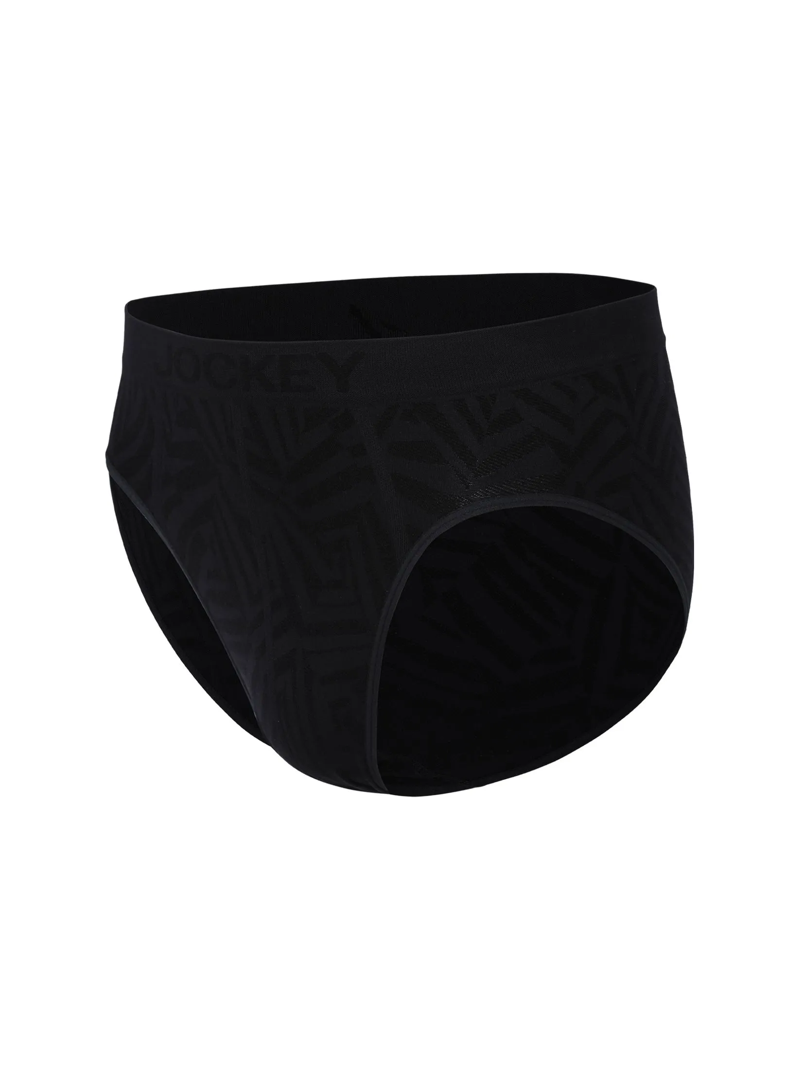 JOCKEY UNDERWEAR Men's SEAMFREE FASHION BRIEFS BLACK