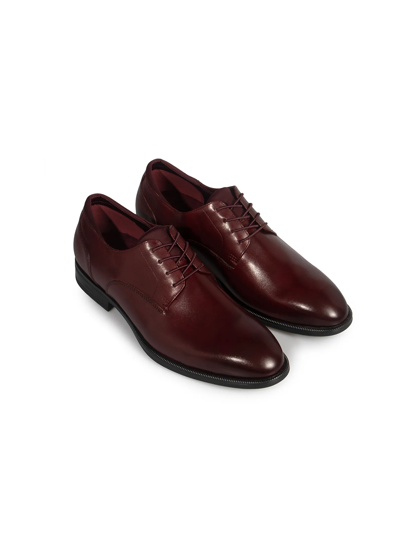 KENNETH COLE MEN DRESS SHOES REBOUNDPOD LACE UP PT / NEW MAROON