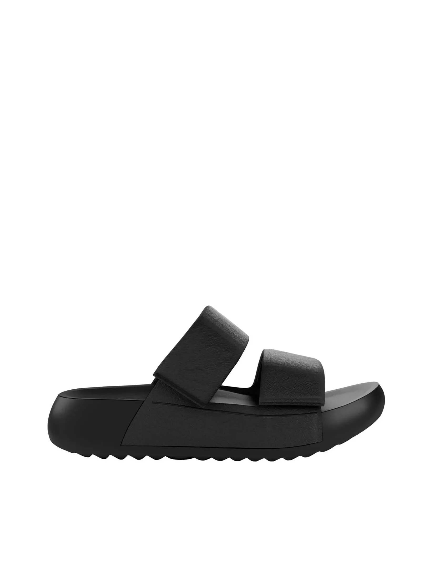 ECCO Women Sandal Platform Cozmo 2-Strap Black