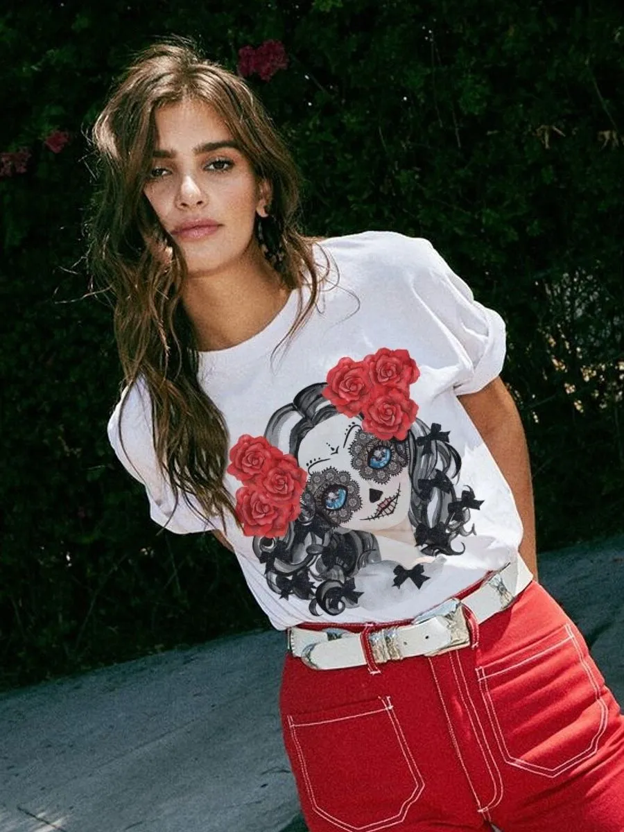 ICONIC WOMEN WHITE DEVIL T-SHIRT