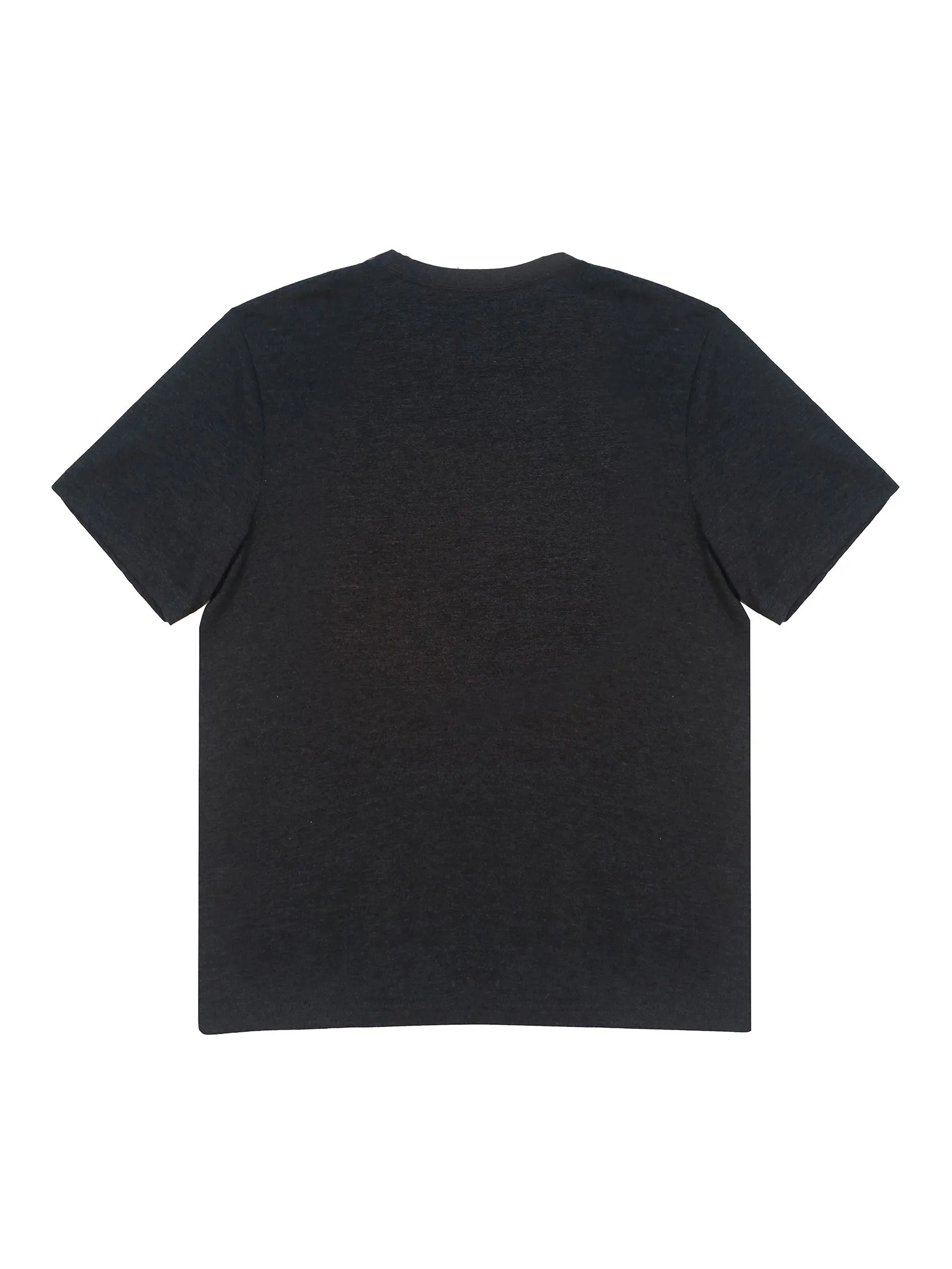 AMERICAN EAGLE MEN G SS CORE BRAND SET IN TEE- CVC FAUX HTHR + SERIOUSLY SOFT WASH 008 CHARCOAL