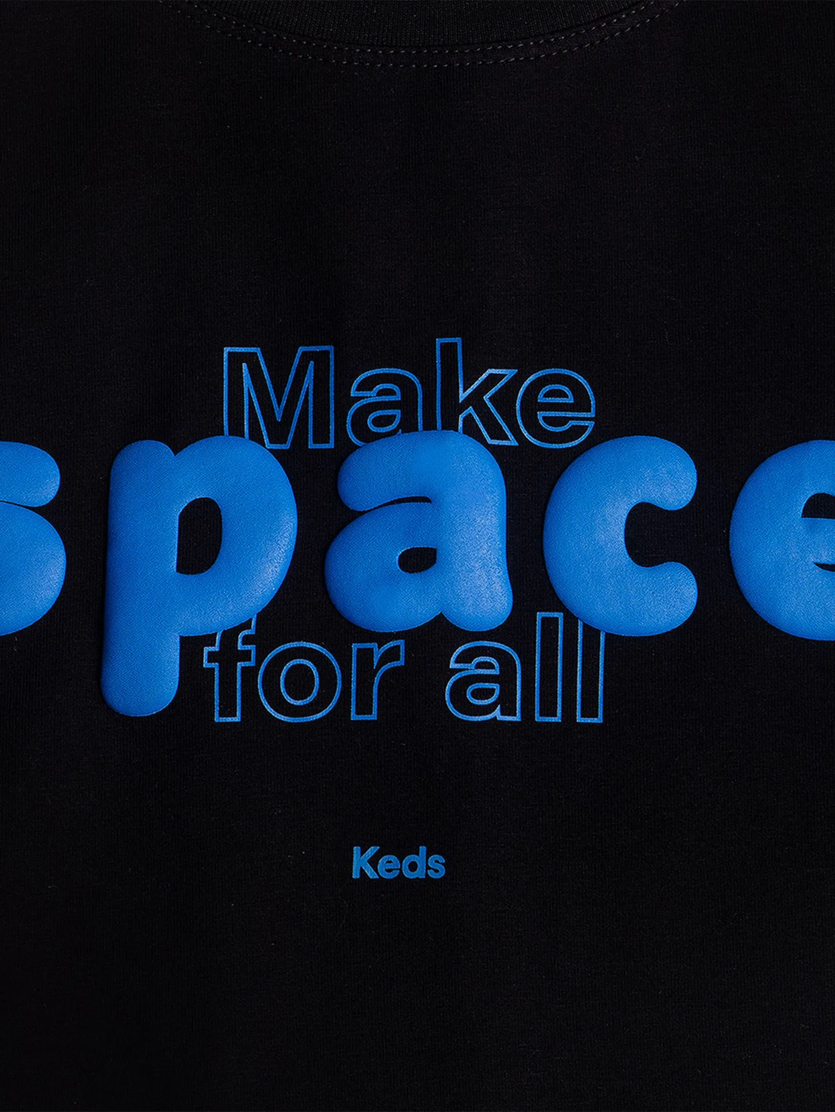 KEDS Women Make Space For All Slim Fit T-Shirt Black