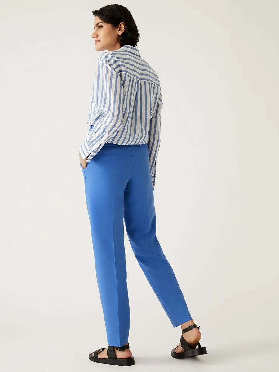 MARKS & SPENCER Women Trousers Straight Leg Zip Detail