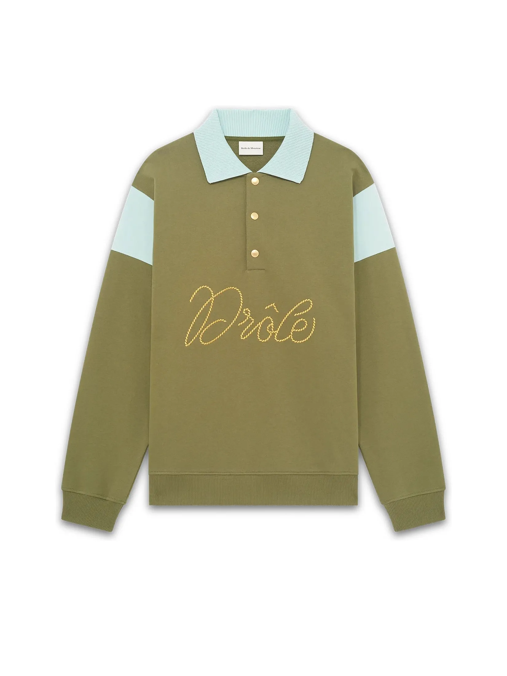 DROLE DE MONSIEUR Men Polo The Funny Braids Khaki