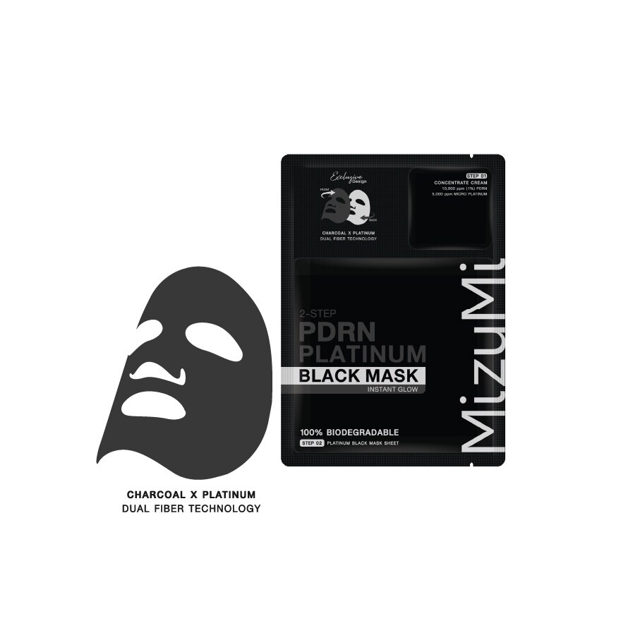 MizuMi PDRN Platinum Black Mask Instant Glow 1'S