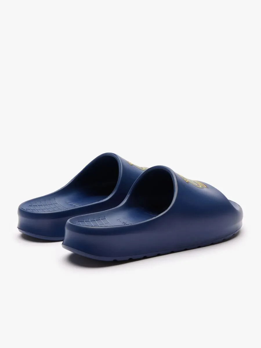 LACOSTE Navy Men’s Serve Slide 2.0 Logo