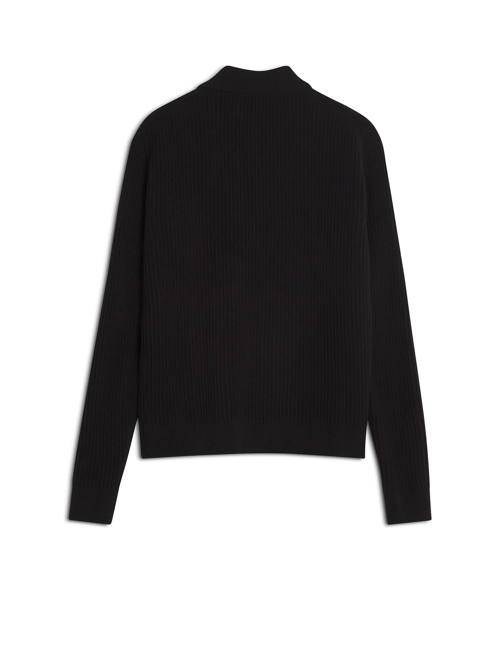 MAISON KITSUNÉ Men Polo Jumper Fox Head Wool Ribbed