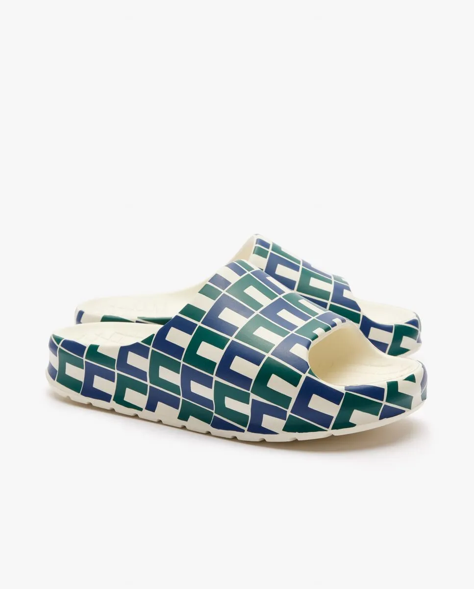 LACOSTE Navy Women’s Serve Slide 2.0 Monogram