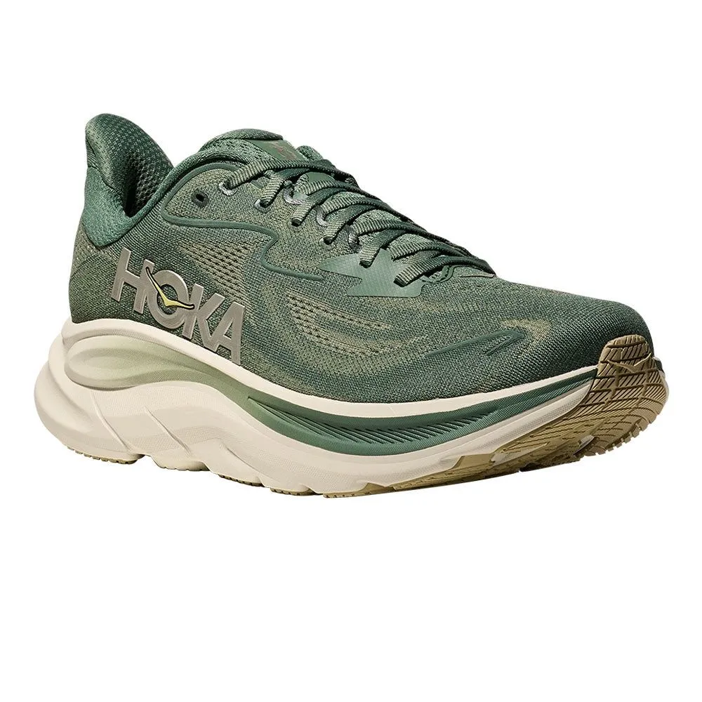 HOKA Clifton 10 Wide Men Running Shoes Green - HO229SH158ELTH
