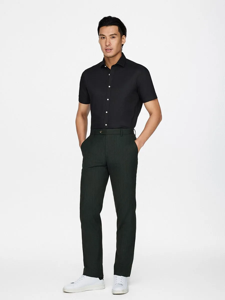 G2000 Men Clothing Short Sleeves Formal Shirt  Smart Fit  Black