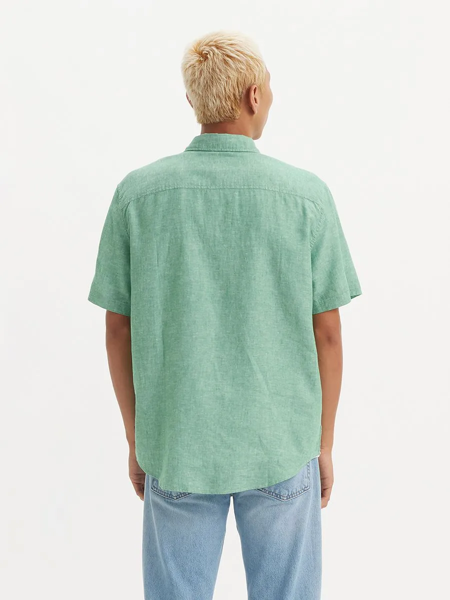 LEVI'S Men's Short-Sleeve Authentic Button-Down Leprechaun