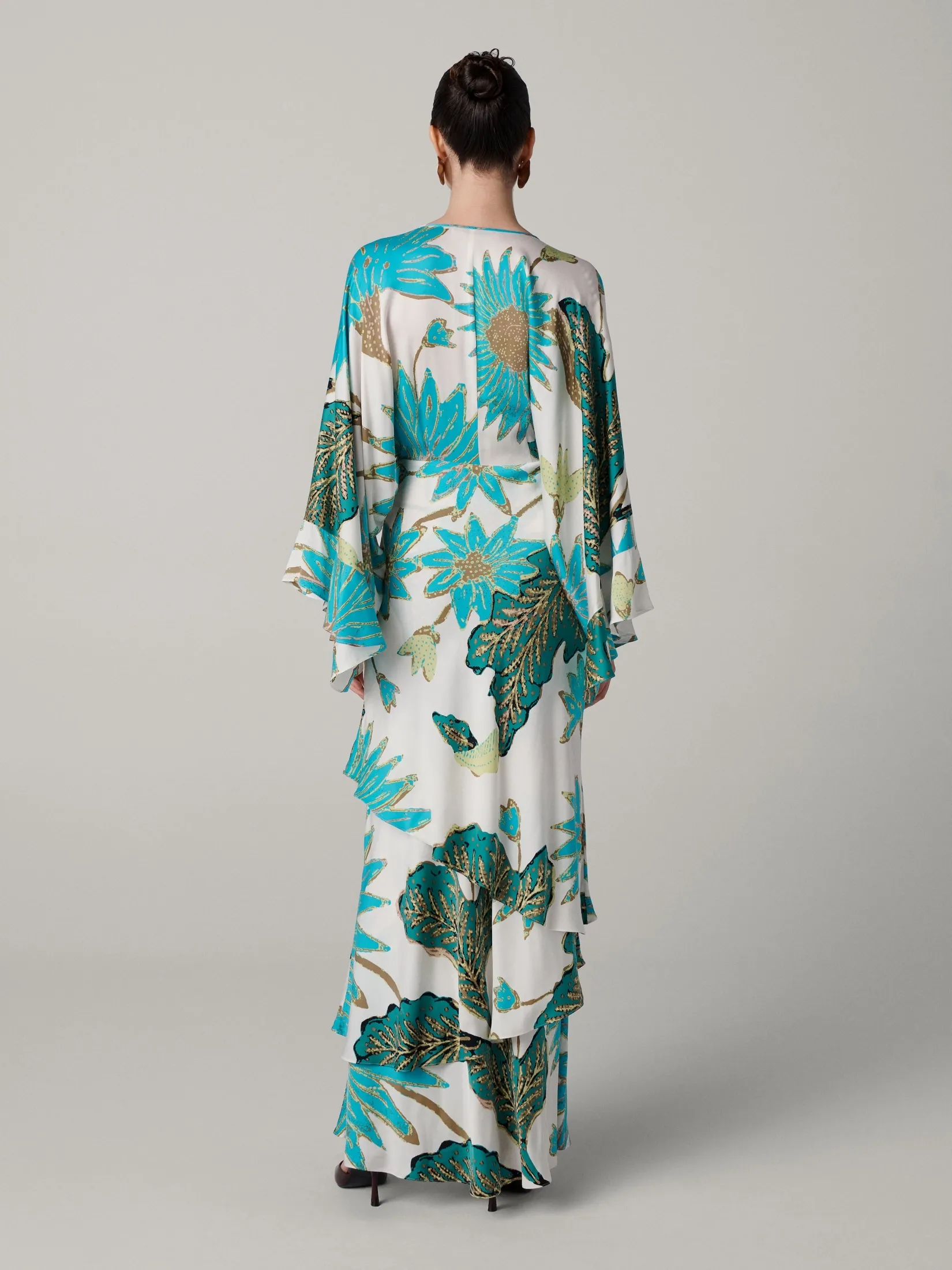 DIANE VON FURSTENBERG WOMEN DVF CHRISTINE DRESS MARLENE BATIK GIANT IVORY