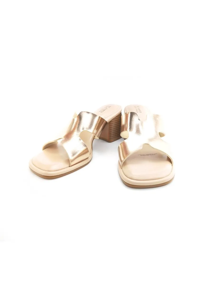 ST.JAMES WOMEN HEEL SANDALS MALTA-M.PINK GOLD