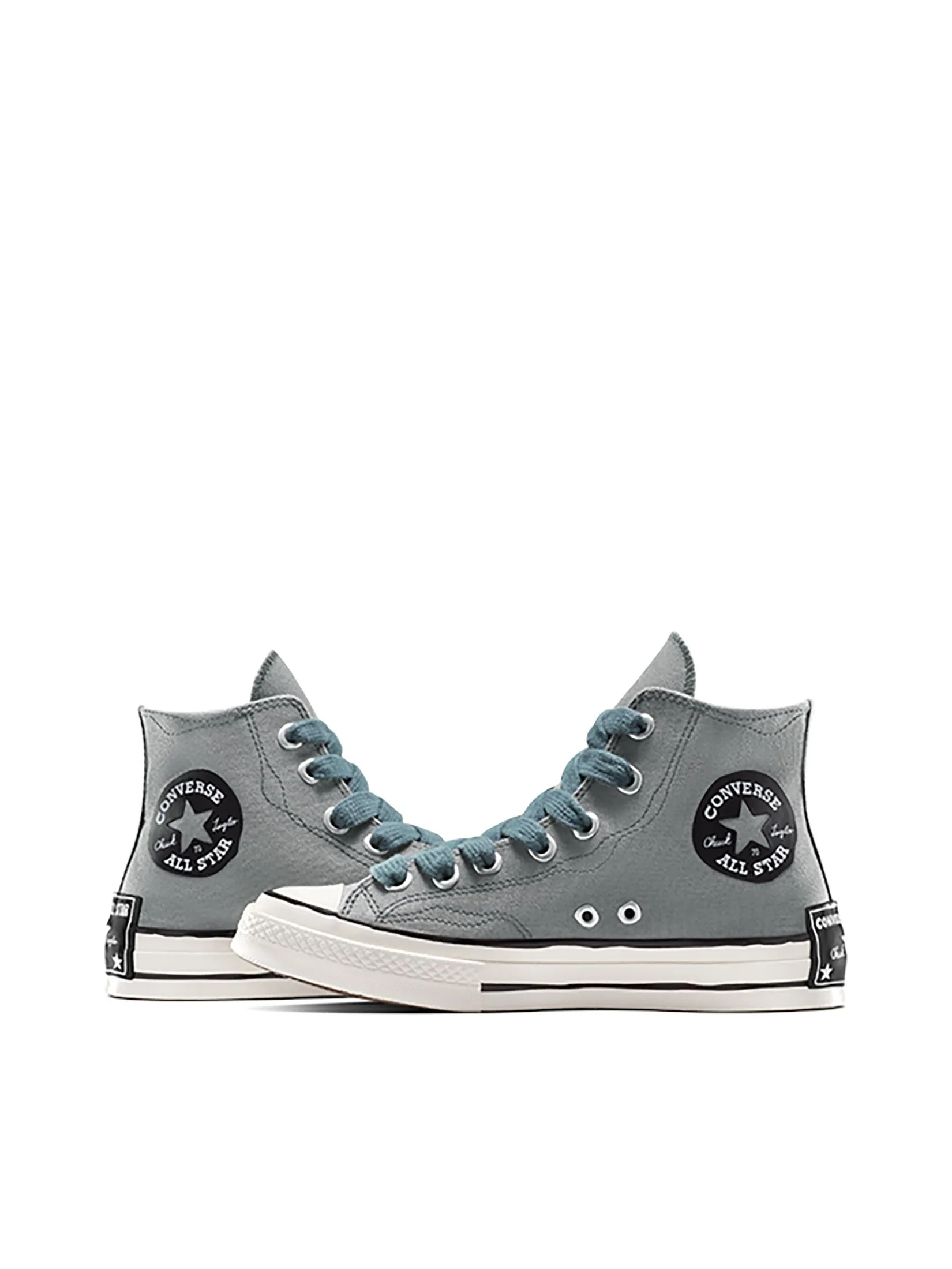 CONVERSE Men Sneakers Chuck 70 Sketch Hi Grey Sharkskin/True Nature/Egret
