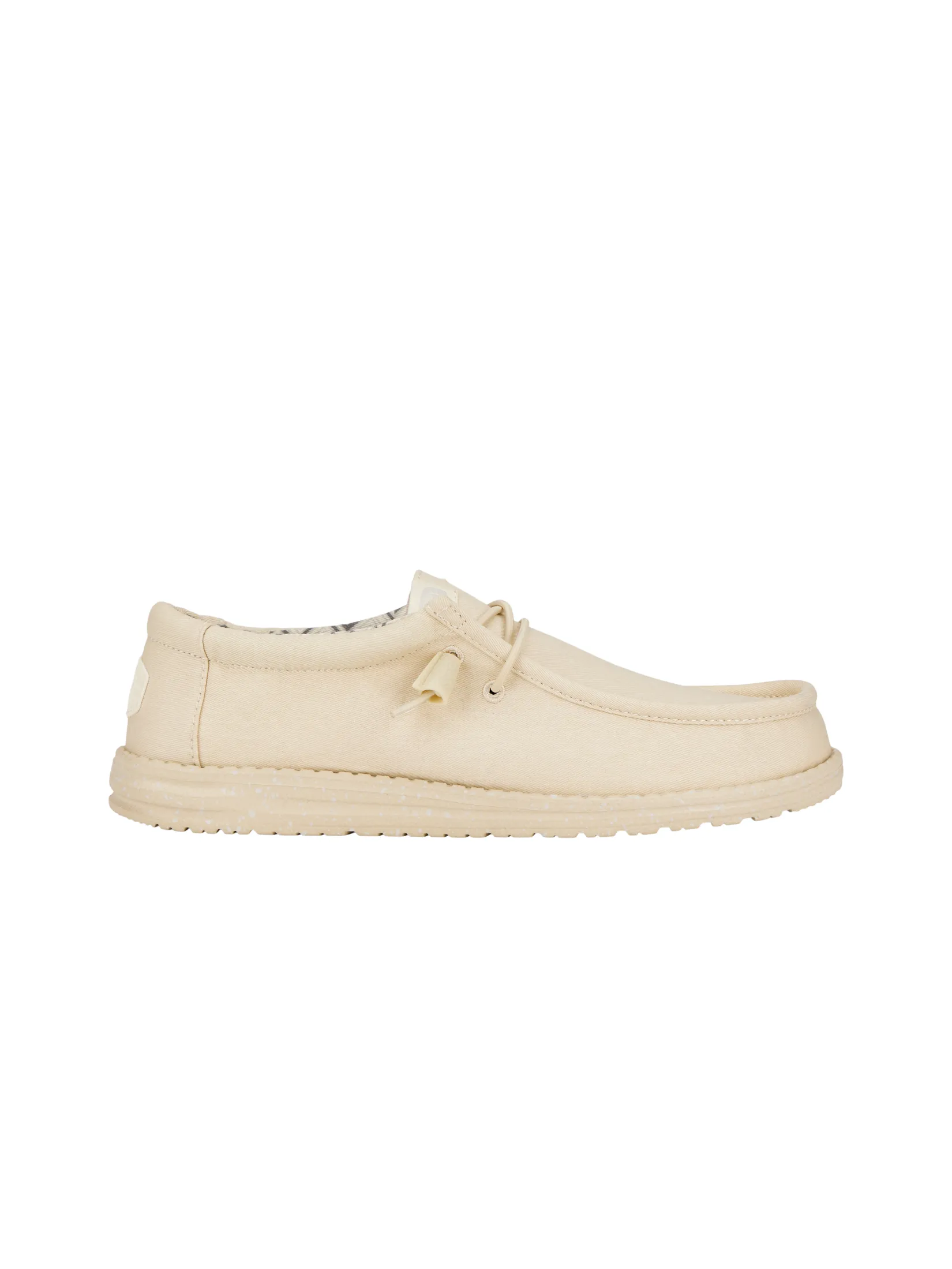 HEYDUDE WALLY STRETCH CANVAS - STONE WHITE