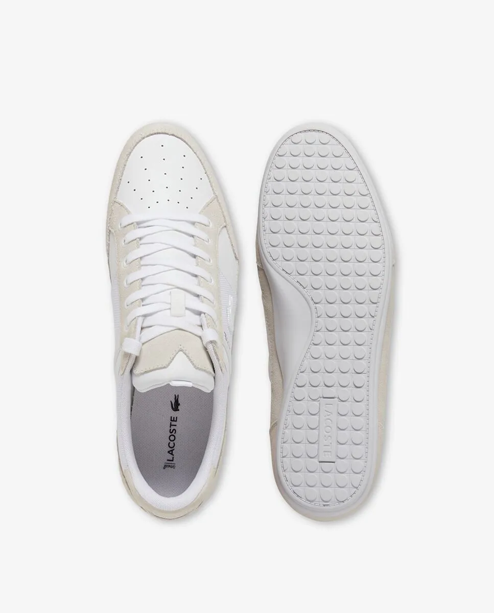 LACOSTE Men’s Chaymon Suede Sneakers White
