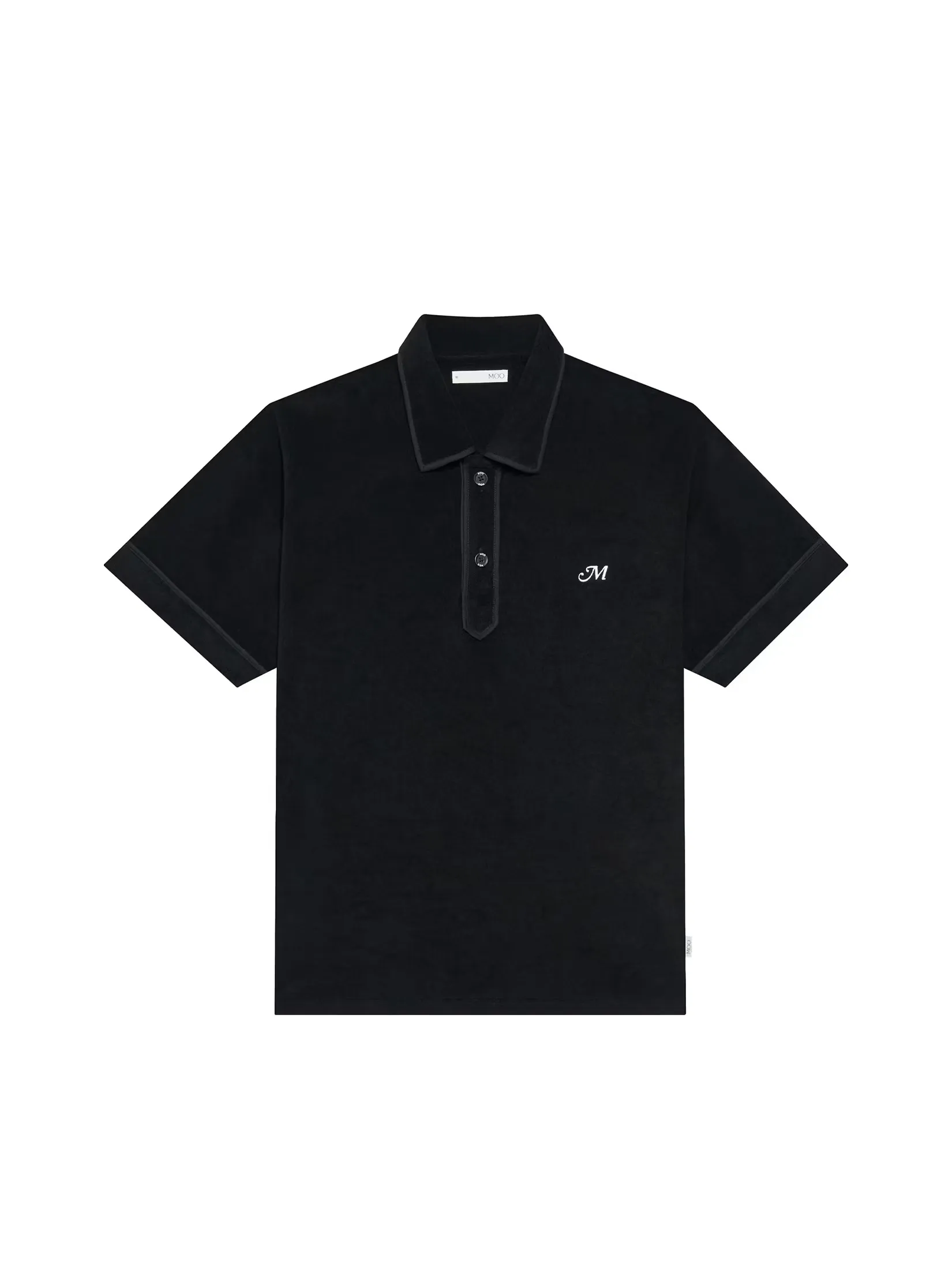 MOO [MOO 7/25] Terry Cloth Shirt Black