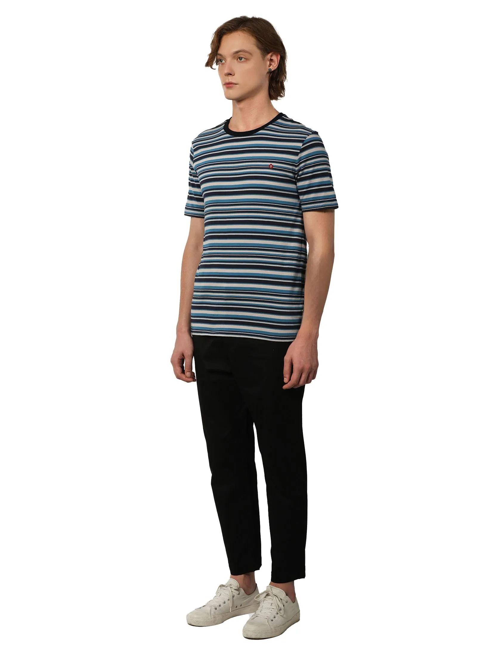 JOHN HENRY Men's T-Shirts (Slim Fit) MERRIMENT Navy