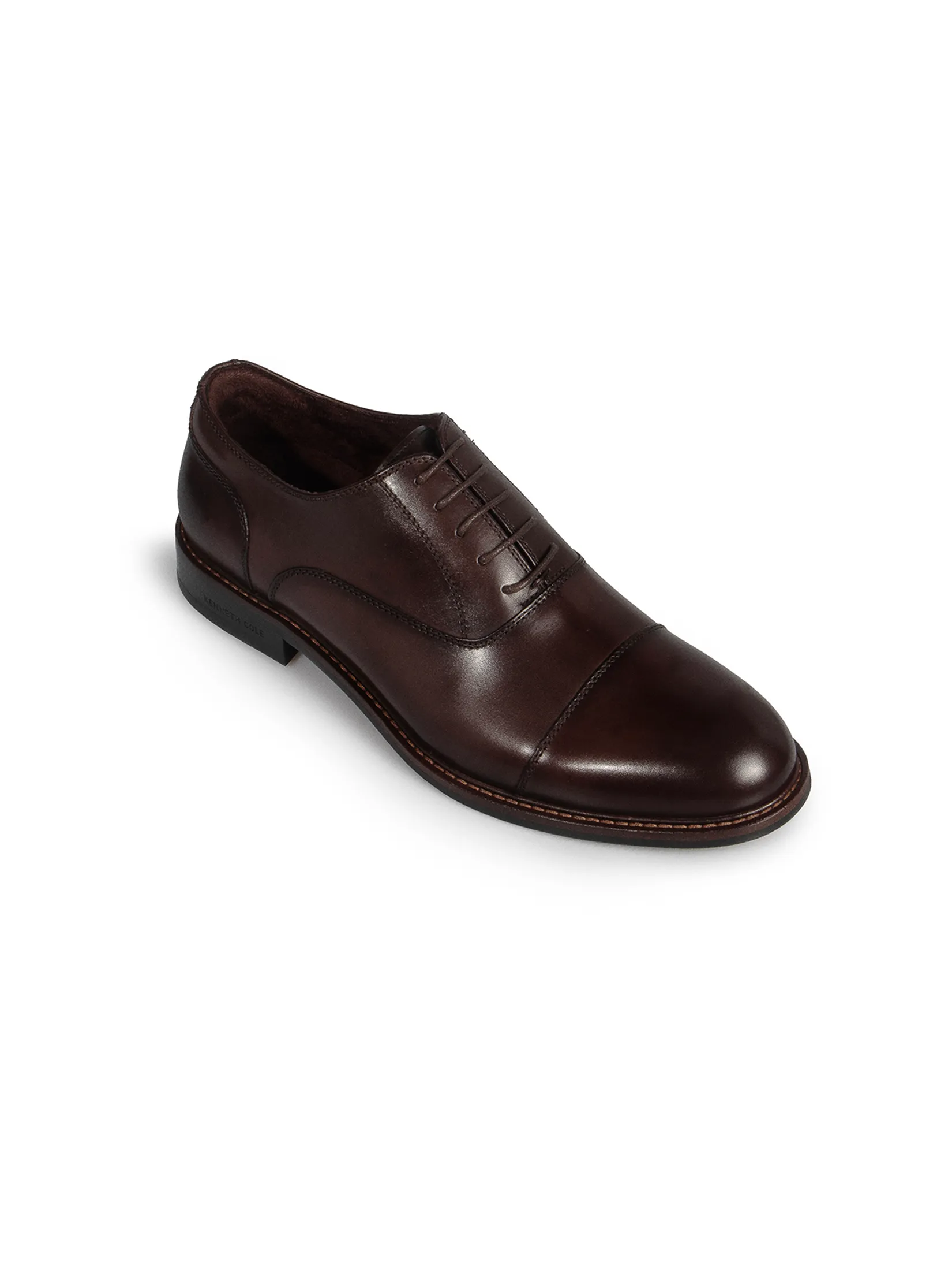 KENNETH COLE MEN DRESS SHOES PATRICK LACE UP / BROWN