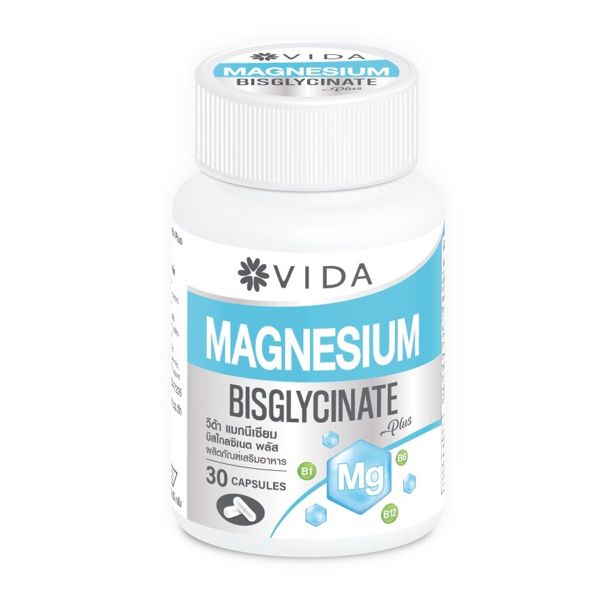 Vida Magnesium Bisglycinate Plus 30 Capsules
