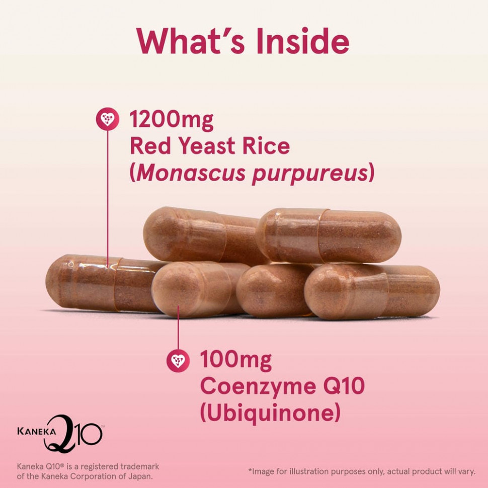 Jarrow Formulas, Красный дрожжевой рис + кофермент Q10, 120 капсул