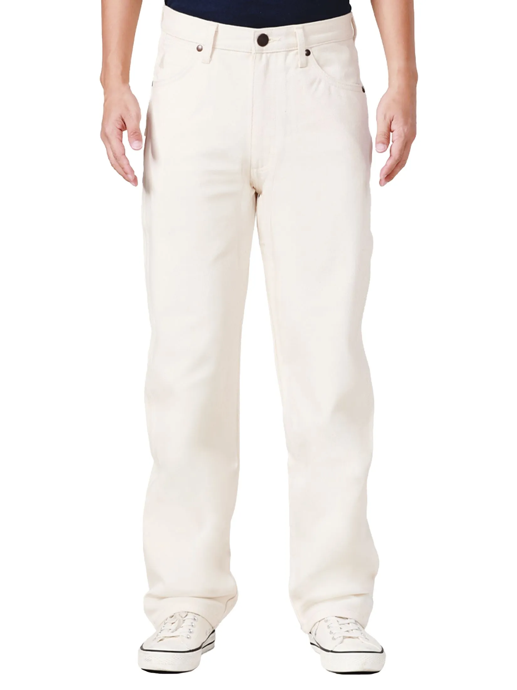 WRANGLER Men's Jeans Blue Bell Collection Mid MWZ Fit Off-White