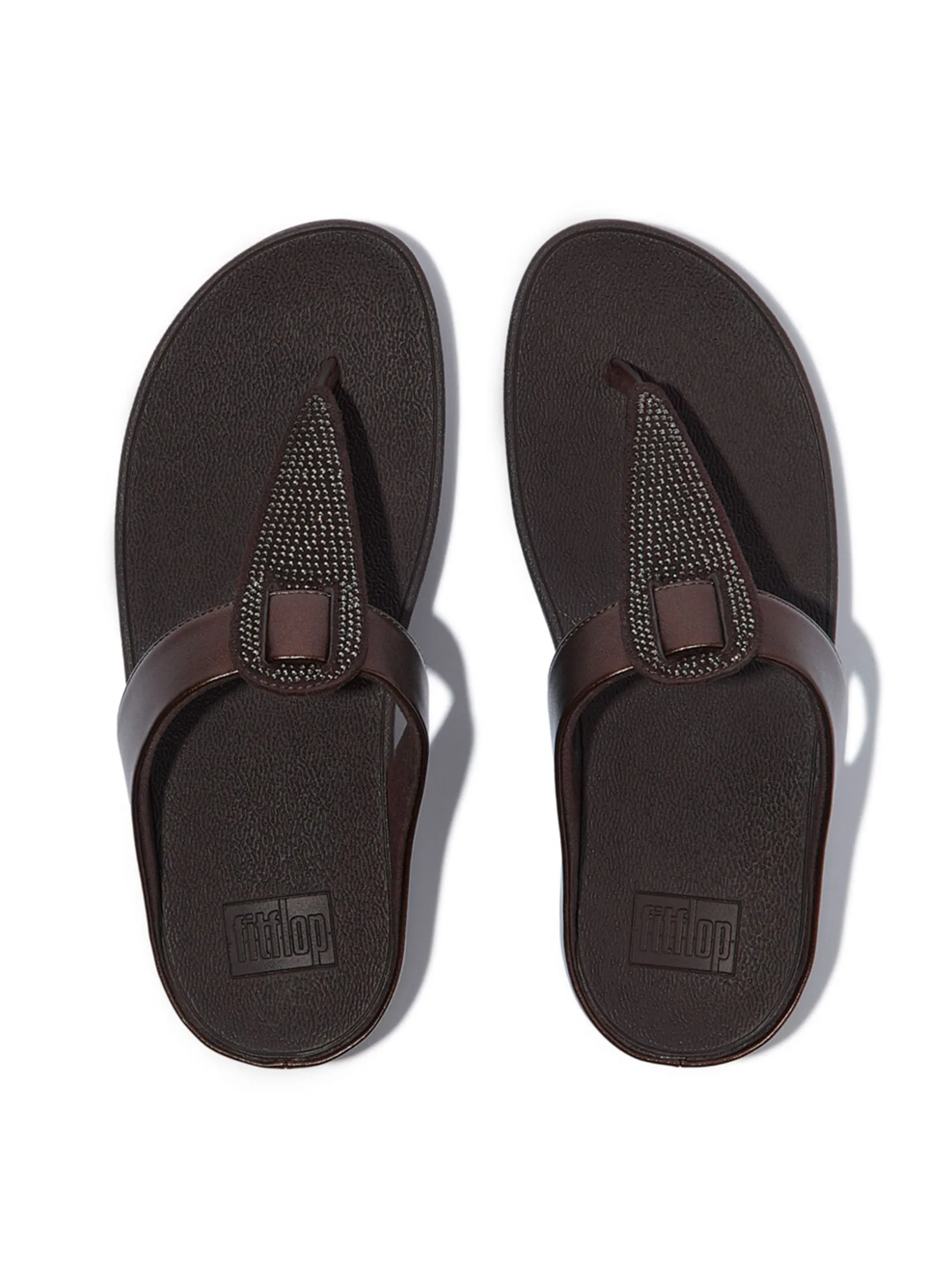 FitFlop™ WOMEN'S FINO CRYSTAL METALLIC TOE-POST BROWN