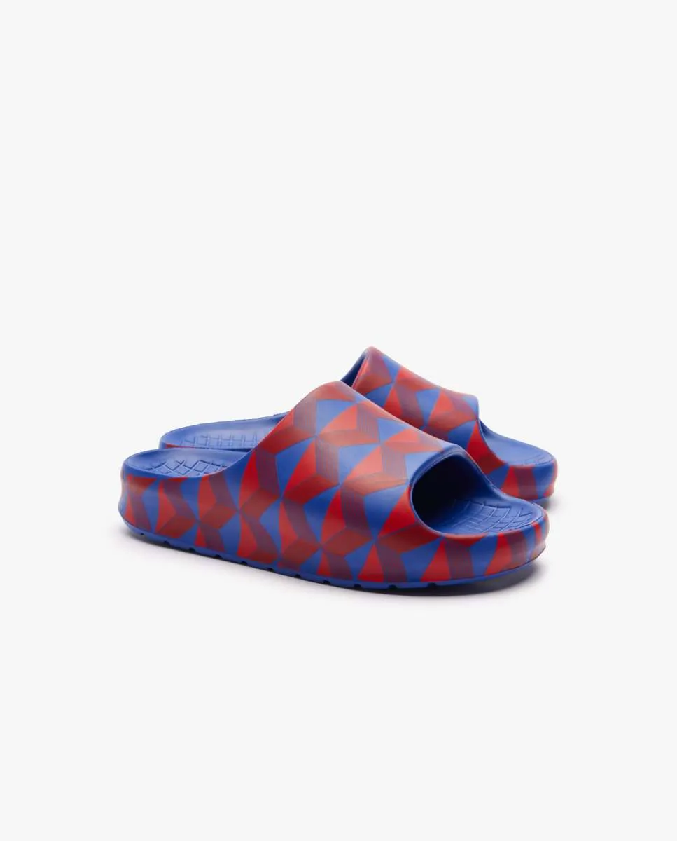 LACOSTE Women’s Serve Slide 2.0 Printed Red