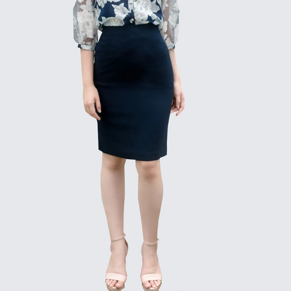 VERONIQA Navy Blue Skirt VE-S61 IGPU22-6