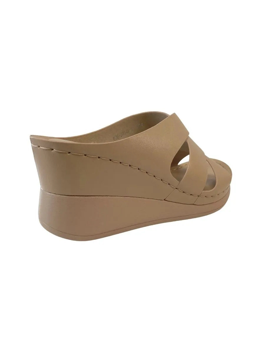 D'ARTE BEIGE SANDALS WEDGE D76-20545