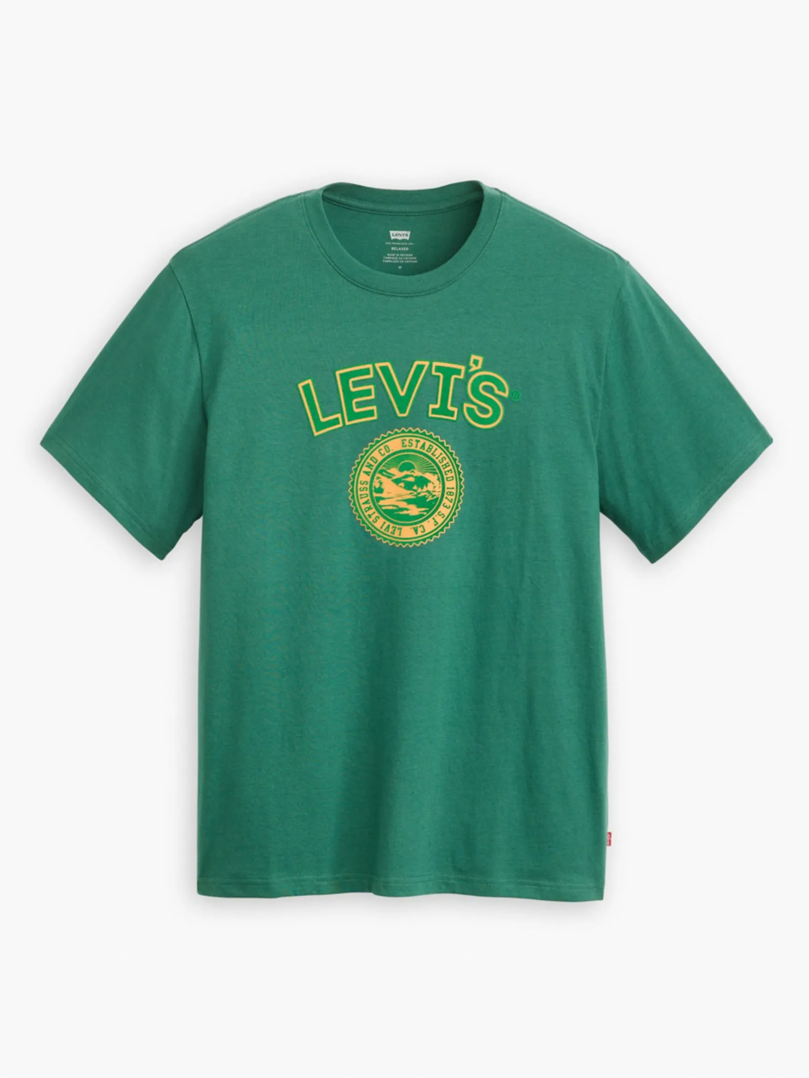LEVI'S Men's Relaxed Fit Short-Sleeve Graphic T-Shirt Green Size - L