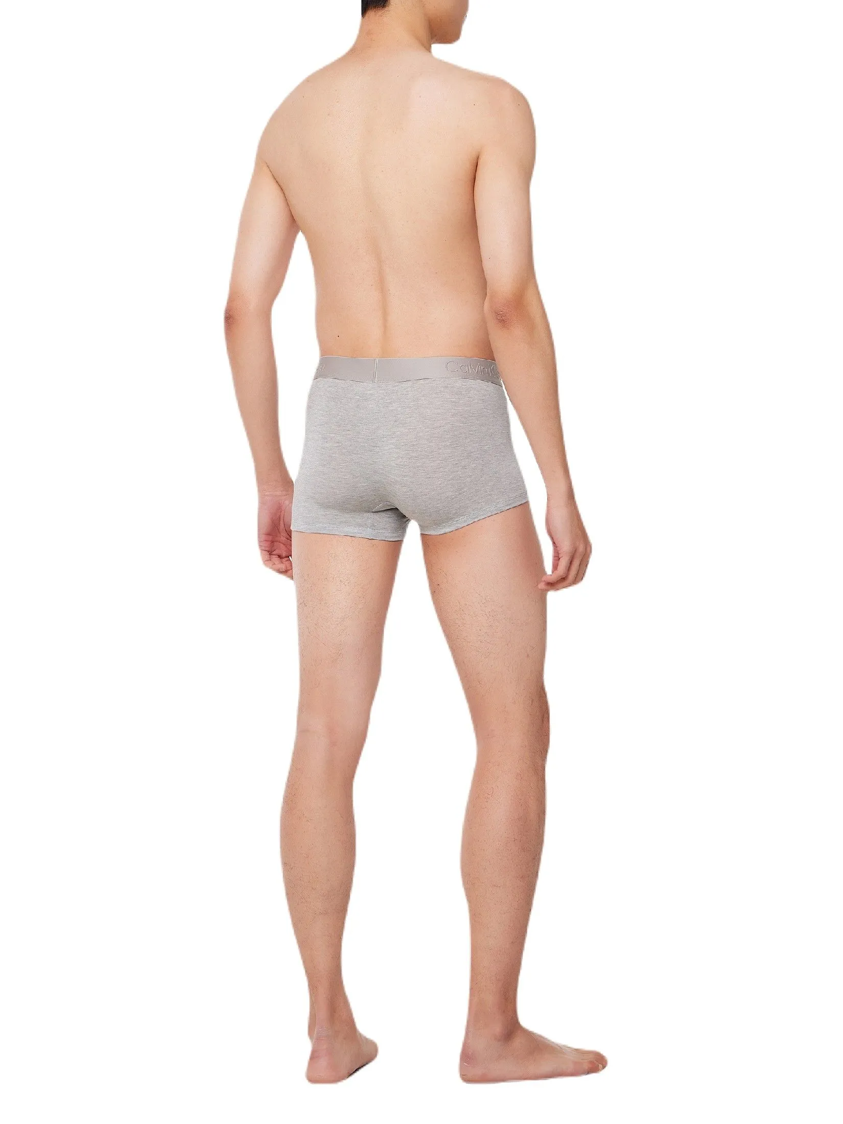 CALVIN KLEIN Men's Ultra Soft Modal Single Trunk Light Grey