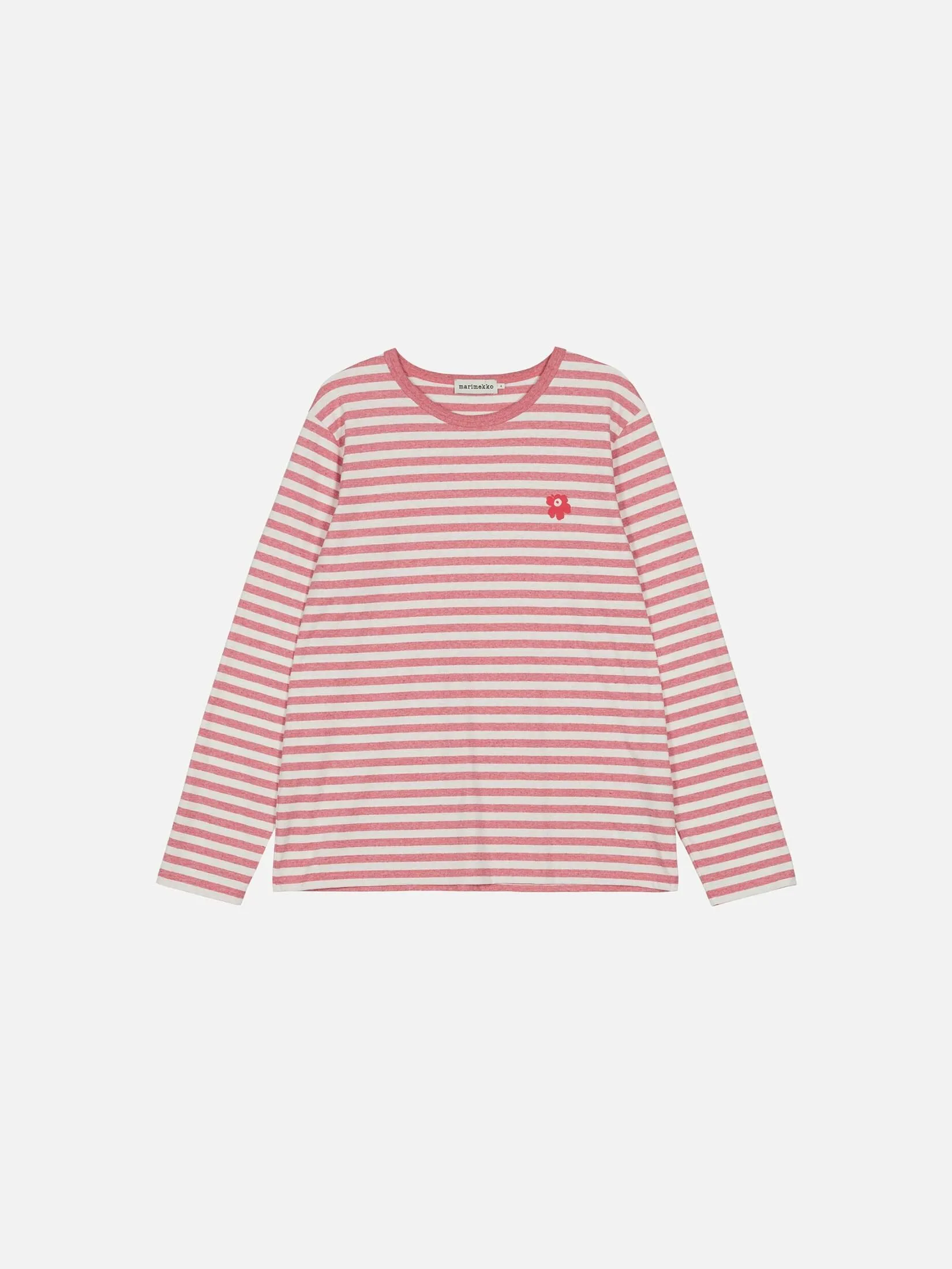MARIMEKKO RED UNISEX TASARAITA UNISEX UNIKKO LS