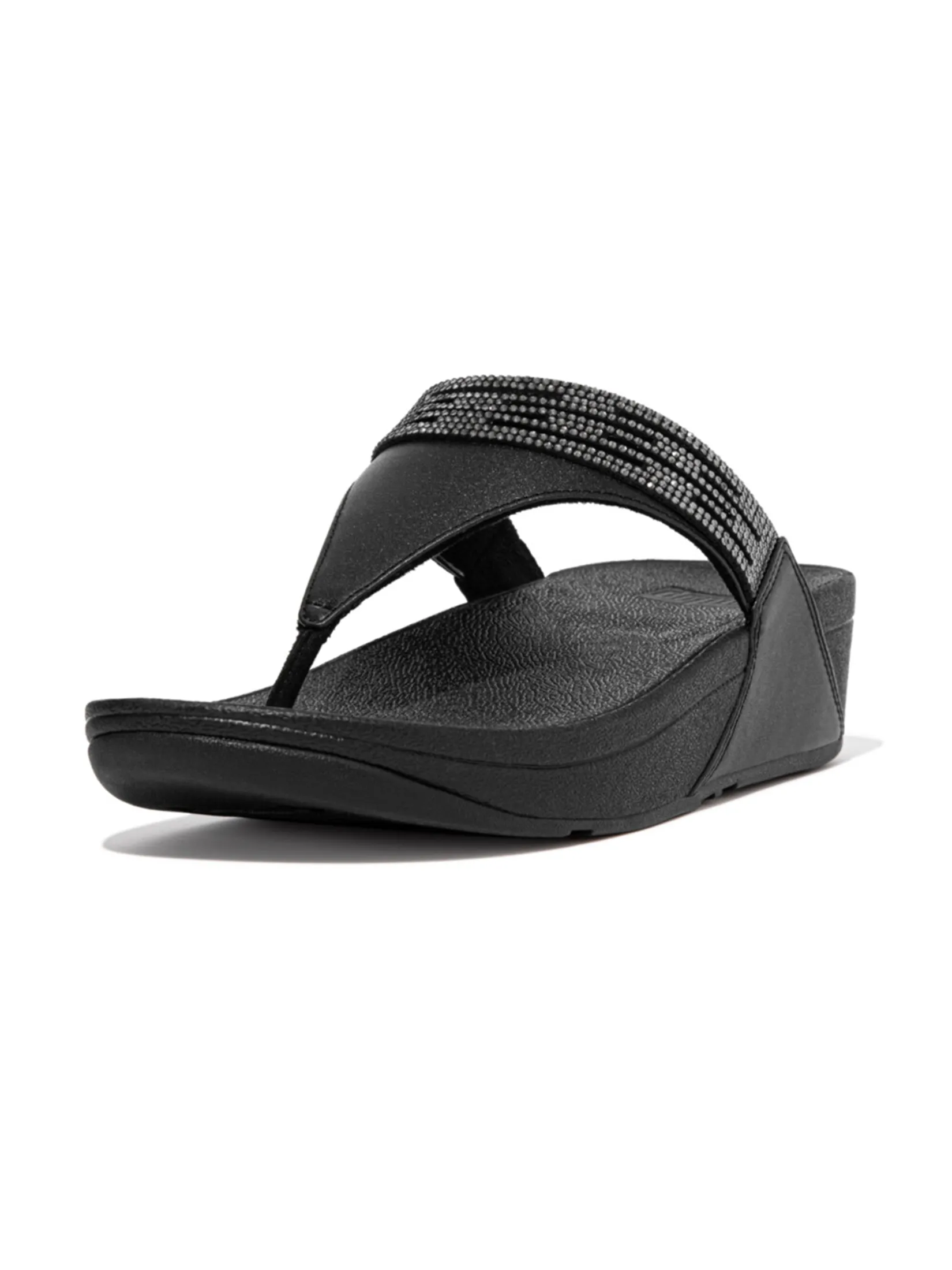 FitFlop™ WOMEN S COMM-LULU LASERCRYSTAL T/P BLACK