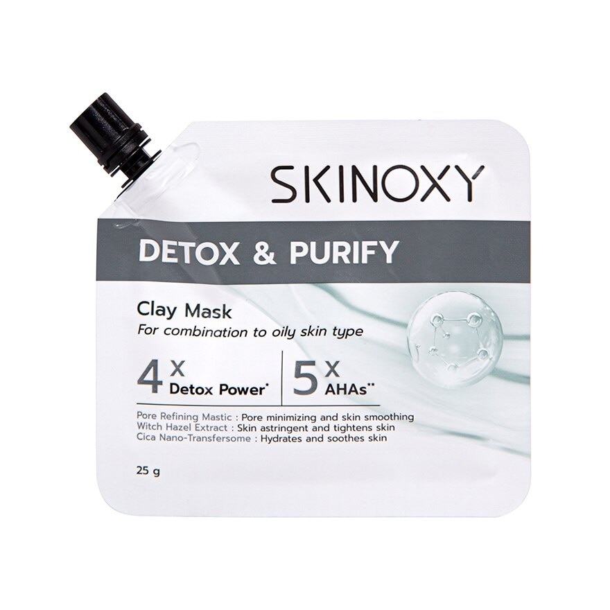 Skinoxy Detox  Purify Clay Mask 25 G. - Grey