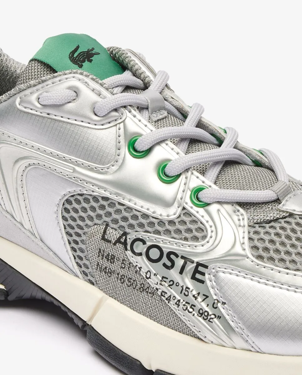 LACOSTE Men’s L003 Neo Leather Logo Trainers Grey