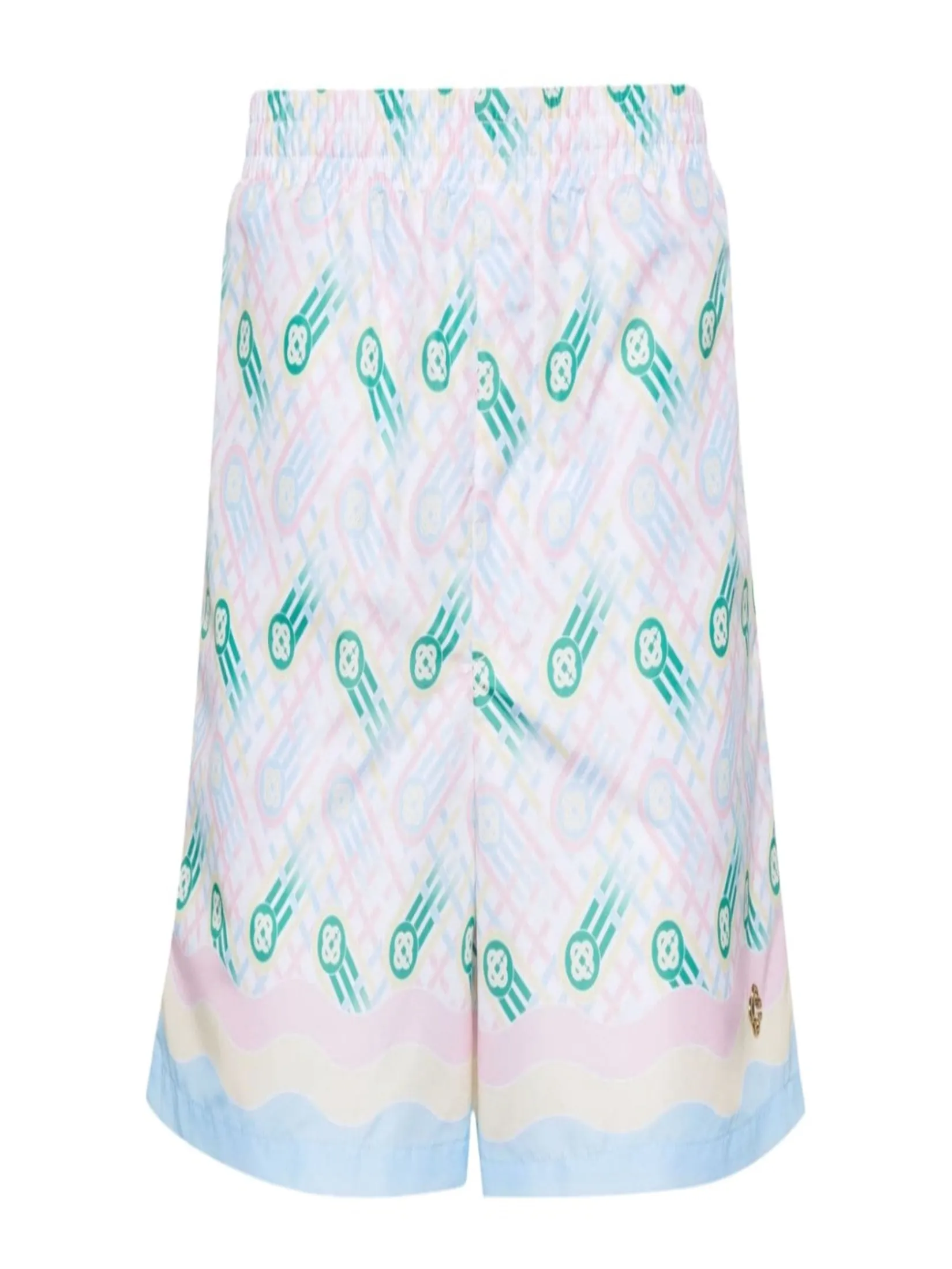 CASABLANCA MENS PRINTED SWIM SHORTS IN PING PONG MONOGRAM