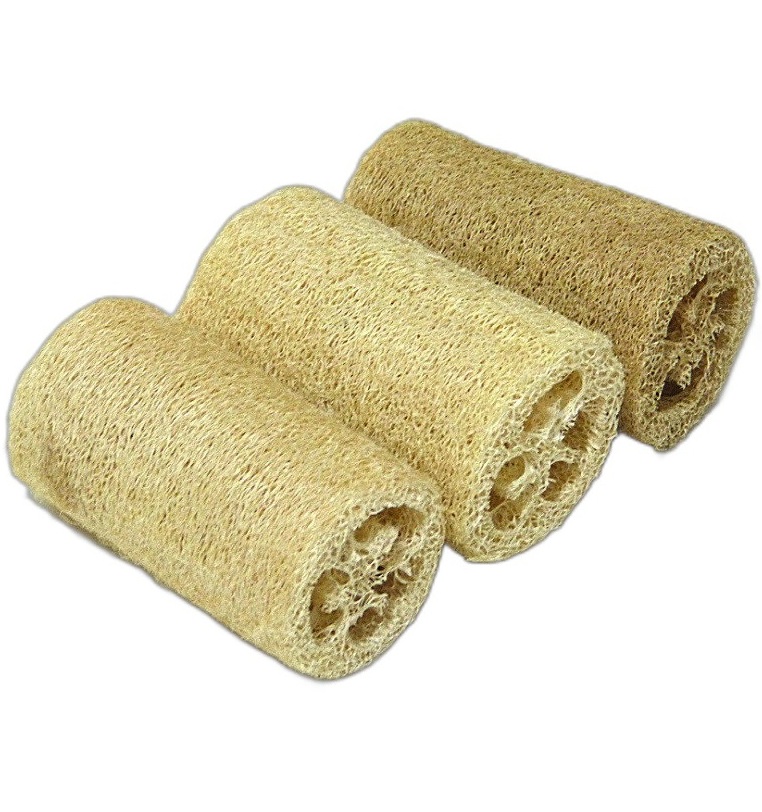 Натуральная мочалка из люфы от целлюлита и для кровообращения 1 или 6 шт