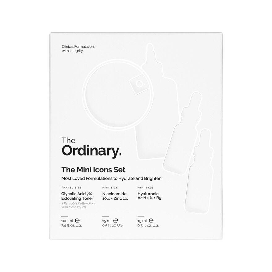 The Ordinary The Mini Icons Set (Toner 100 ml. + Serum 15+15 ml.)