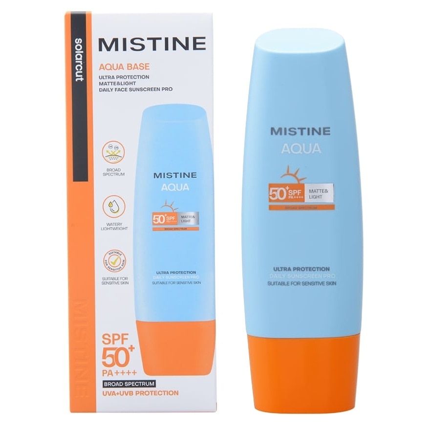 Mistine Aqua Base Ultra Protection MatteLight Daily Face Sunscreen Pro SPF50+ PA++++