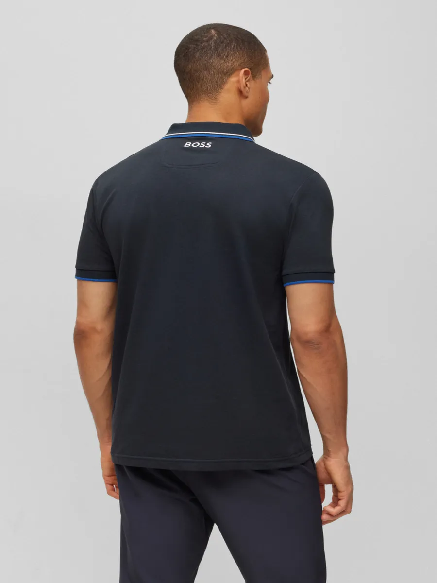BOSS Men s Polos Regular Fit Dark Blue