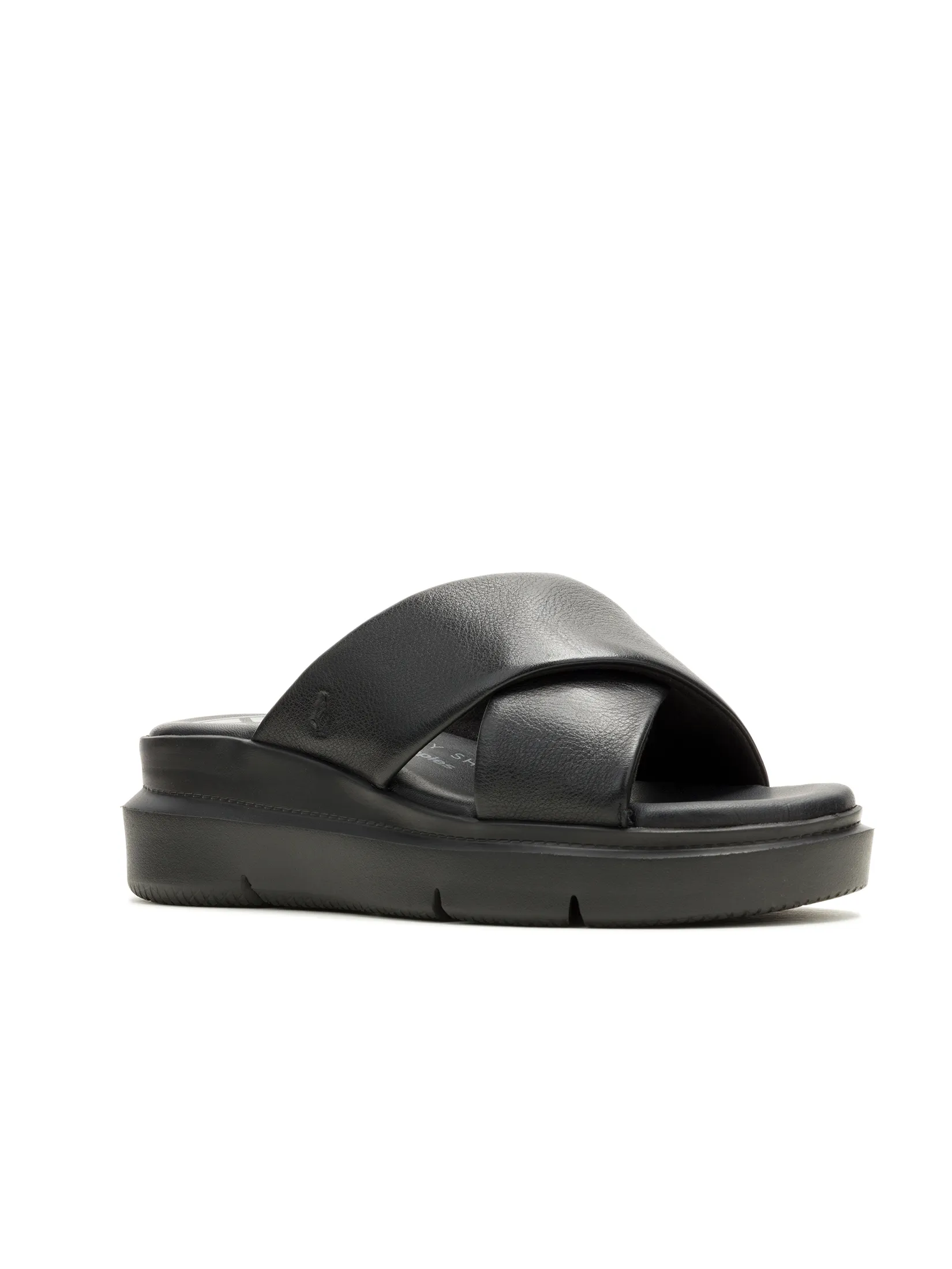 HUSH PUPPIES Women s Shoes Sandals Slides  - BLACK