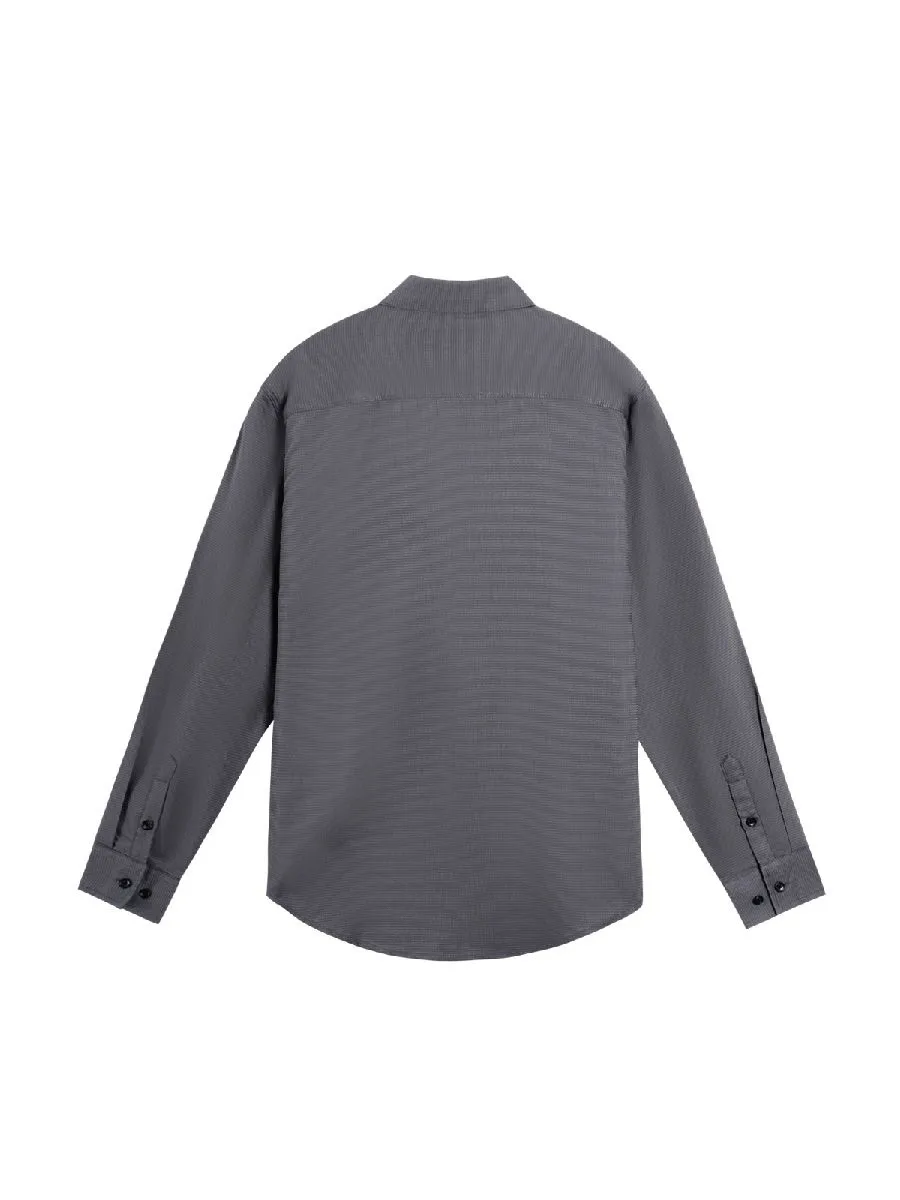 OASIS Men's Long sleeve polo shirt Grey