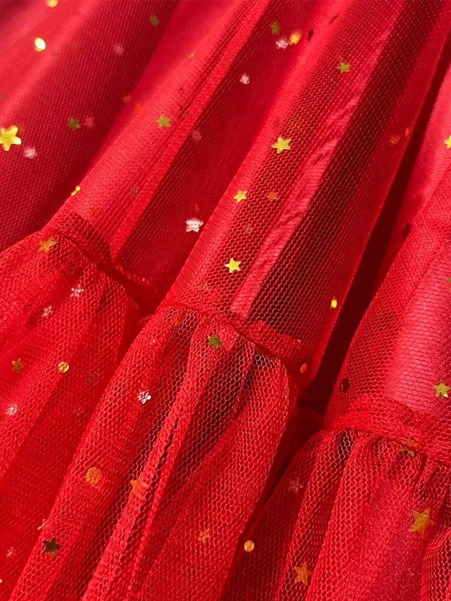 ICONIC WOMAN RED DRAGON SKIRT