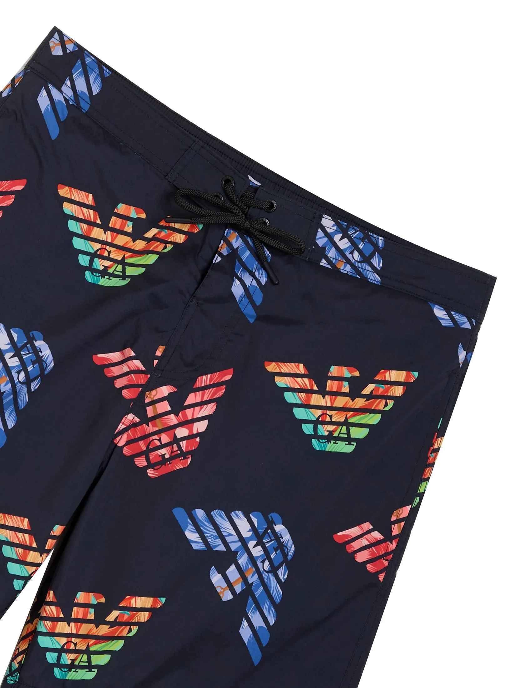 EMPORIO ARMANI Men Boxers SS25 FC105 Black / Multicol Eagle