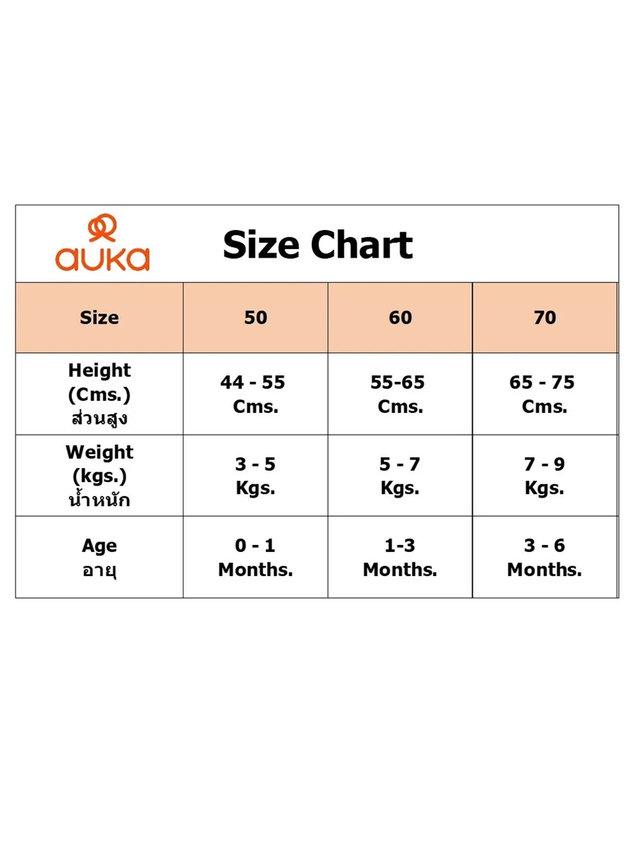 AUKA Green ,newborn baby  short sleeve set,Cocoa Lemon