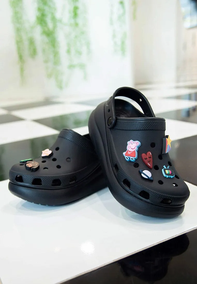 CROCS BLACK CROCS Classic Crush Clog Unisex Casual Shoes
