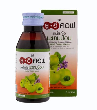 Микстура от кашля с эмбликой для взрослых и детей Uecof 120 мл