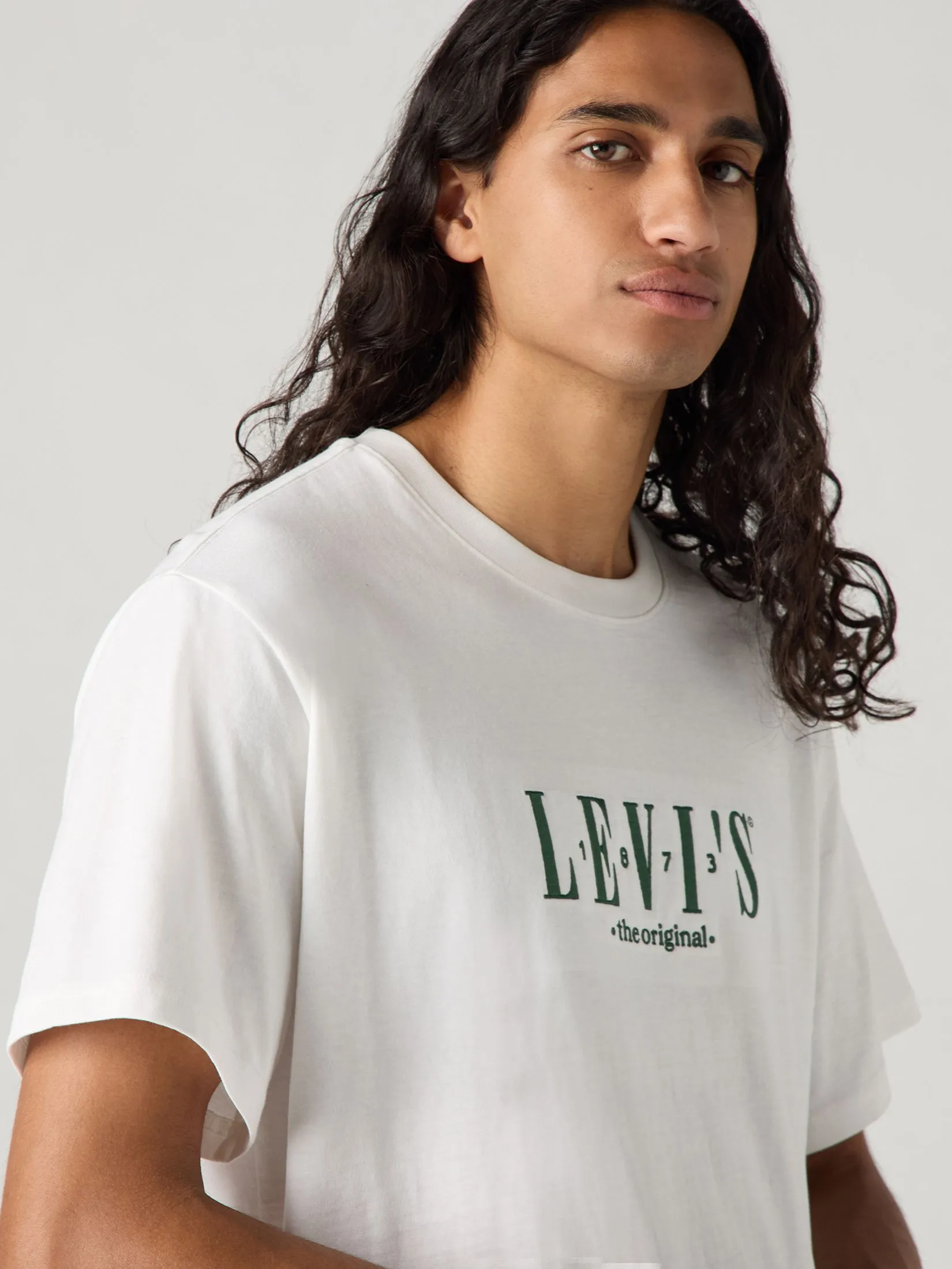 LEVI'S Men's Relaxed Fit Short Sleeve Graphic T-Shirt White