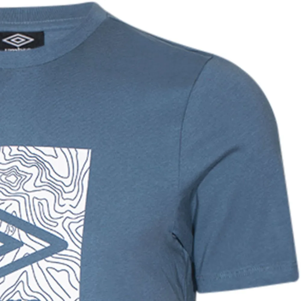 UMBRO Men T-Shirt Geo Graphic Blue - UM126AP511EITH